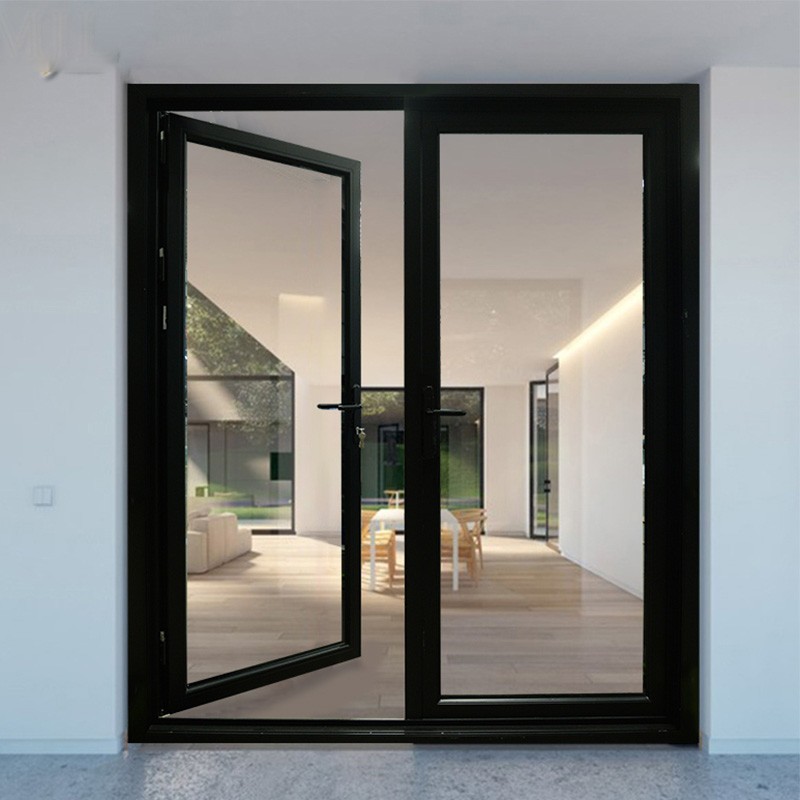 exterior glass swing door