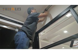 ¿Cómo instalar la puerta de garaje de aluminio y vidrio?