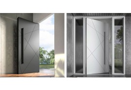 Comprobación de puerta de entrada de aluminio