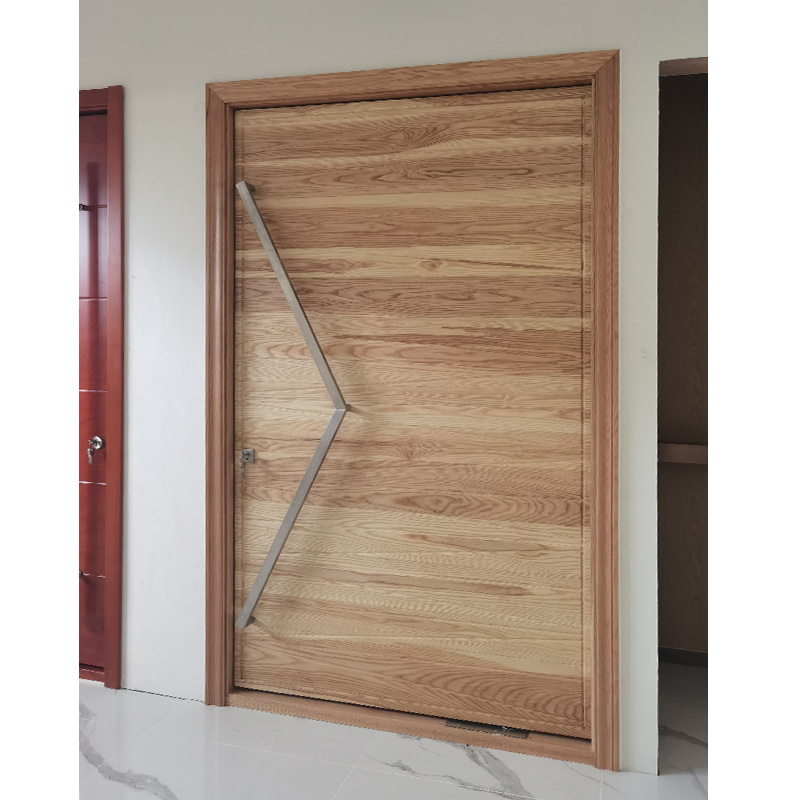 wood entrance door